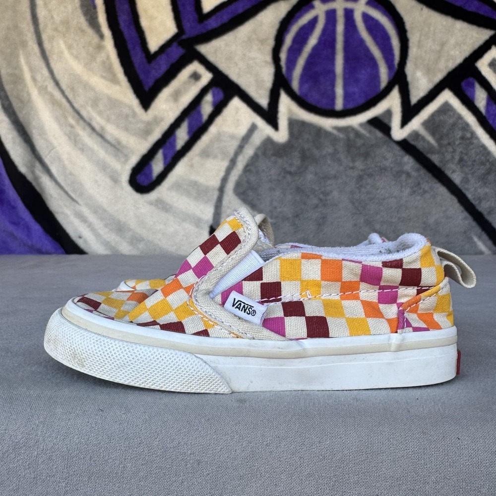 Size 7c - Vans Toddler Old Skool V (Tie Dye block)